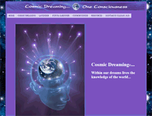 Tablet Screenshot of cosmicdreaming.com